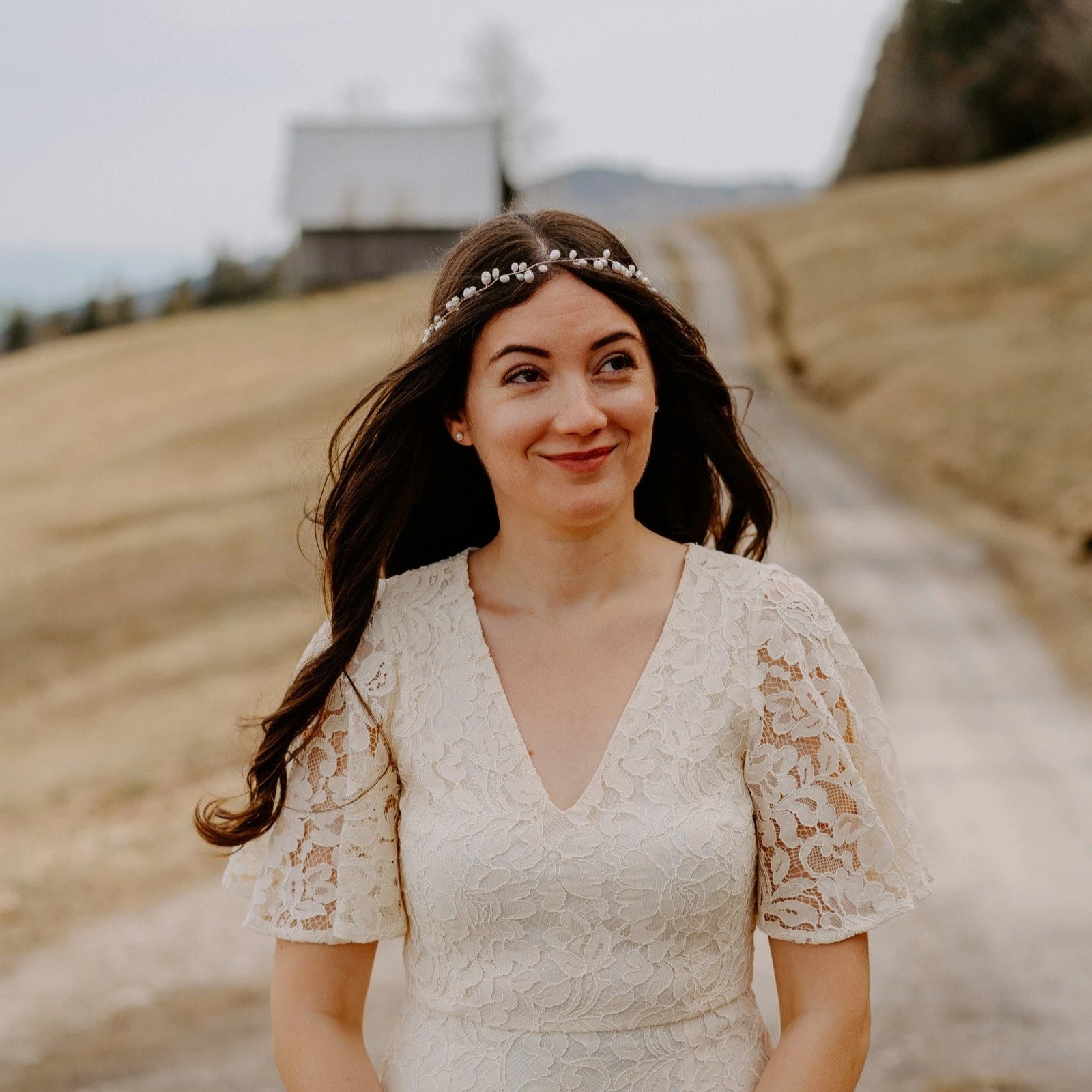 Süßwasserperlen Haarschmuck Braut Silber Kopfschmuck Hochzeit