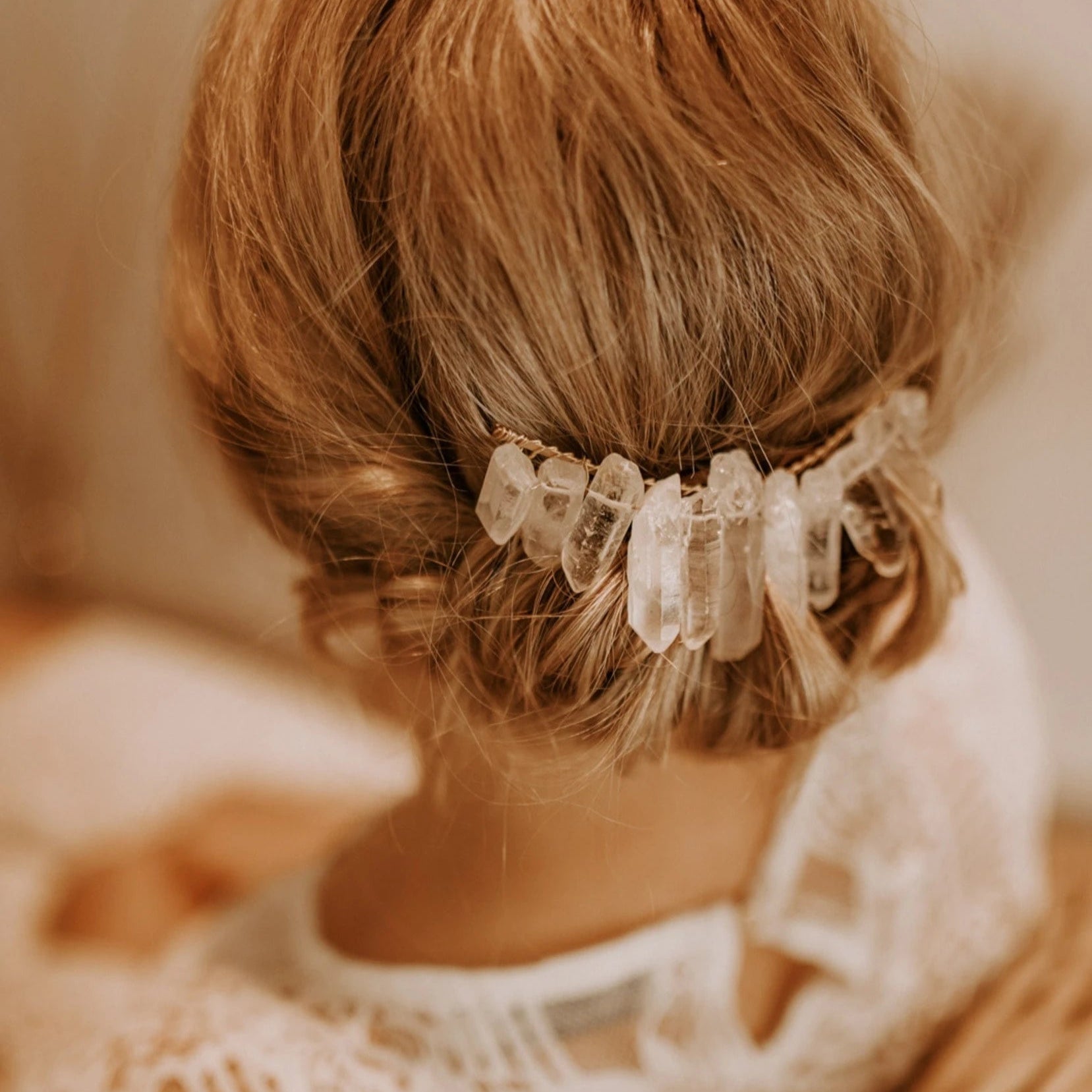 Kristall Kopfschmuck Braut Haarkamm