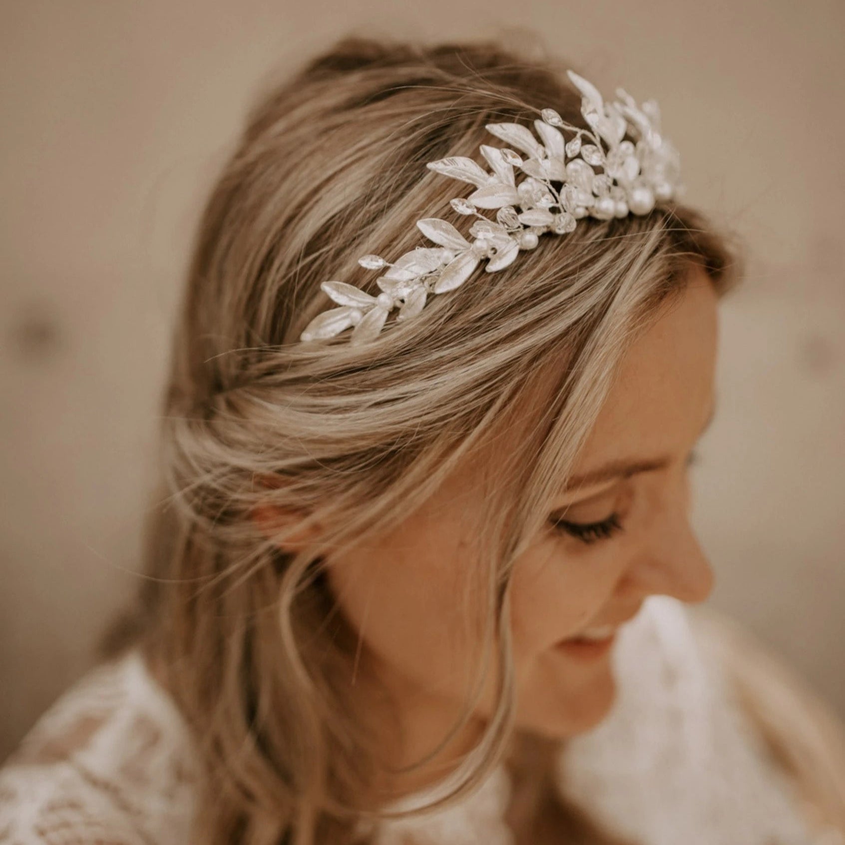 Krone Braut Silber